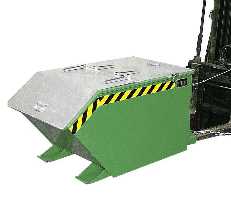 Bauer Kippbehälter GU 500 lackiert in der Farbe Resedagrün Produktbild Bauer Kippbehälter GU 500 lackiert in der Farbe Resedagrün bild 3