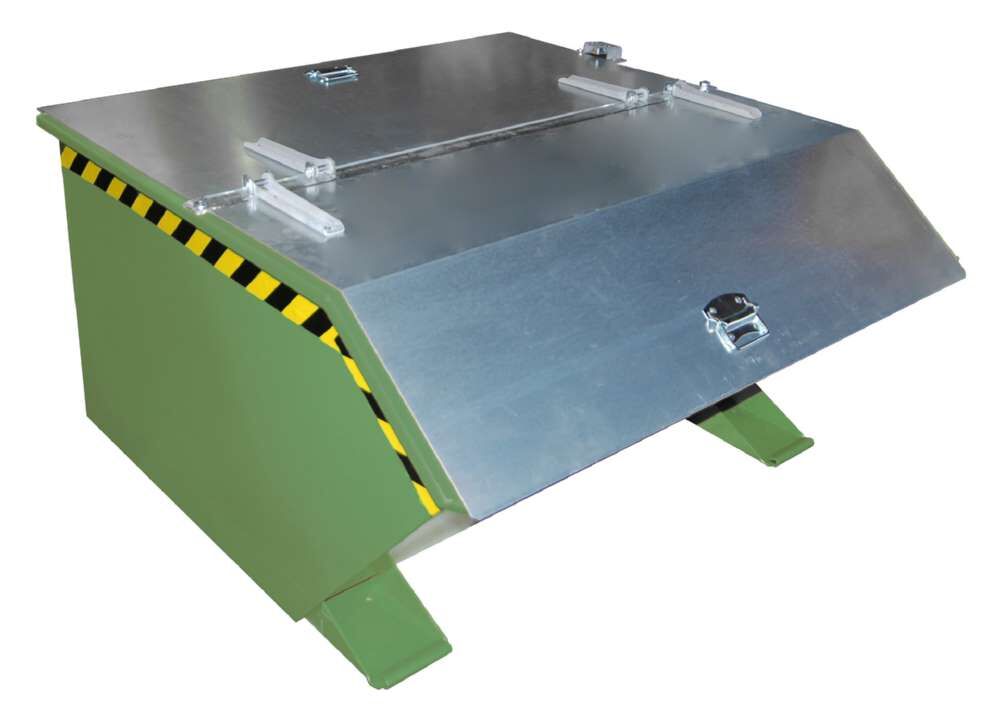 Bauer Kippbehälter GU 750 lackiert in der Farbe Resedagrün Produktbild Bauer Kippbehälter GU 750 lackiert in der Farbe Resedagrün bild 2