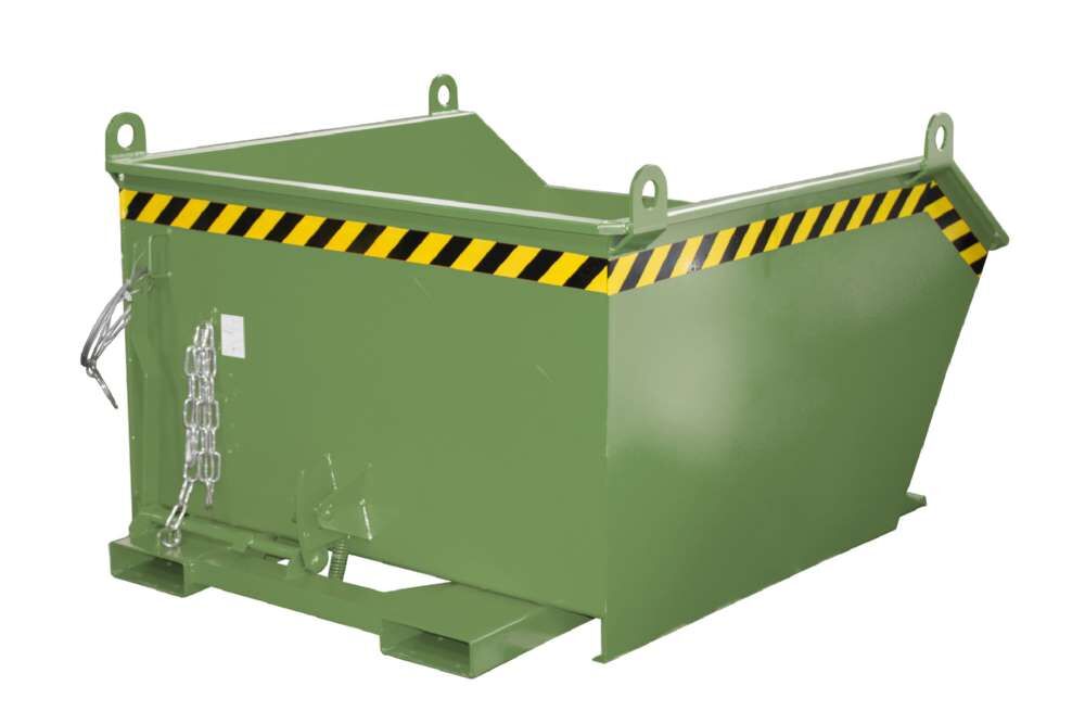 Bauer Kippbehälter GU 1000 lackiert in der Farbe Resedagrün Produktbild Bauer Kippbehälter GU 1000 lackiert in der Farbe Resedagrün bild 2