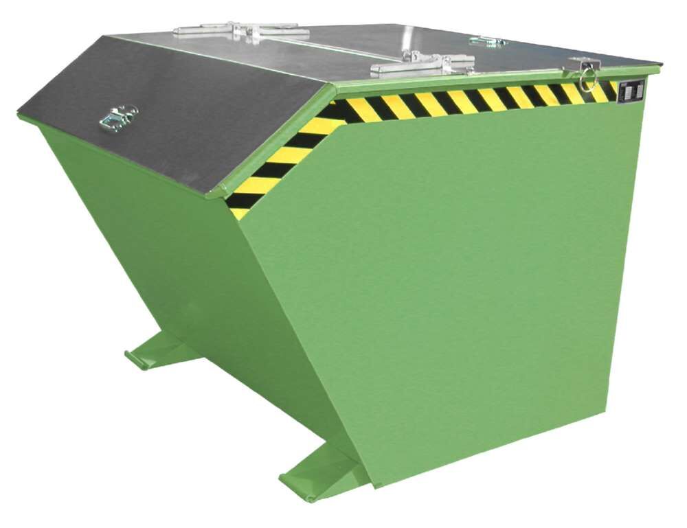 Bauer Kippbehälter GU 1500 lackiert in der Farbe Resedagrün Produktbild Bauer Kippbehälter GU 1500 lackiert in der Farbe Resedagrün bild 3