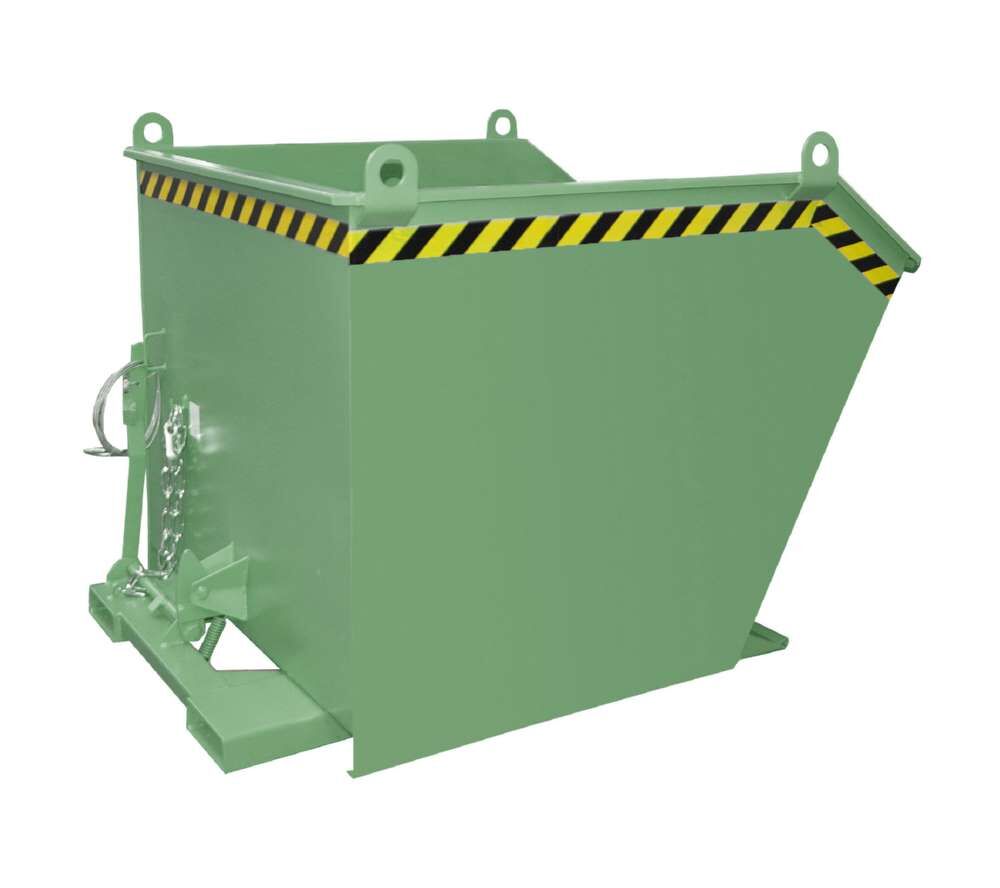 Bauer Kippbehälter GU 1500 lackiert in der Farbe Resedagrün Produktbild Bauer Kippbehälter GU 1500 lackiert in der Farbe Resedagrün bild 4