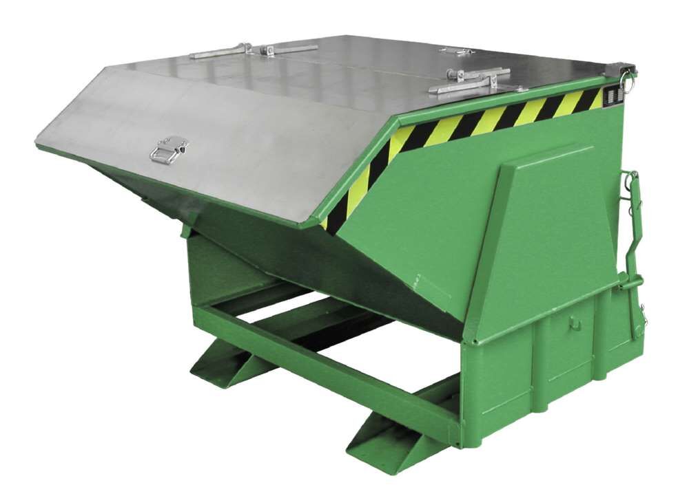 Bauer Kippbehälter BK 100 lackiert in der Farbe Resedagrün Produktbild Bauer Kippbehälter BK 100 lackiert in der Farbe Resedagrün bild 2