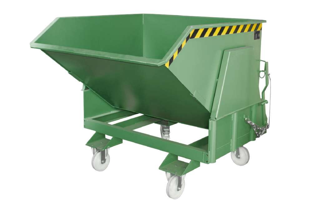 Bauer Kippbehälter BK 100 lackiert in der Farbe Resedagrün Produktbild Bauer Kippbehälter BK 100 lackiert in der Farbe Resedagrün bild 3