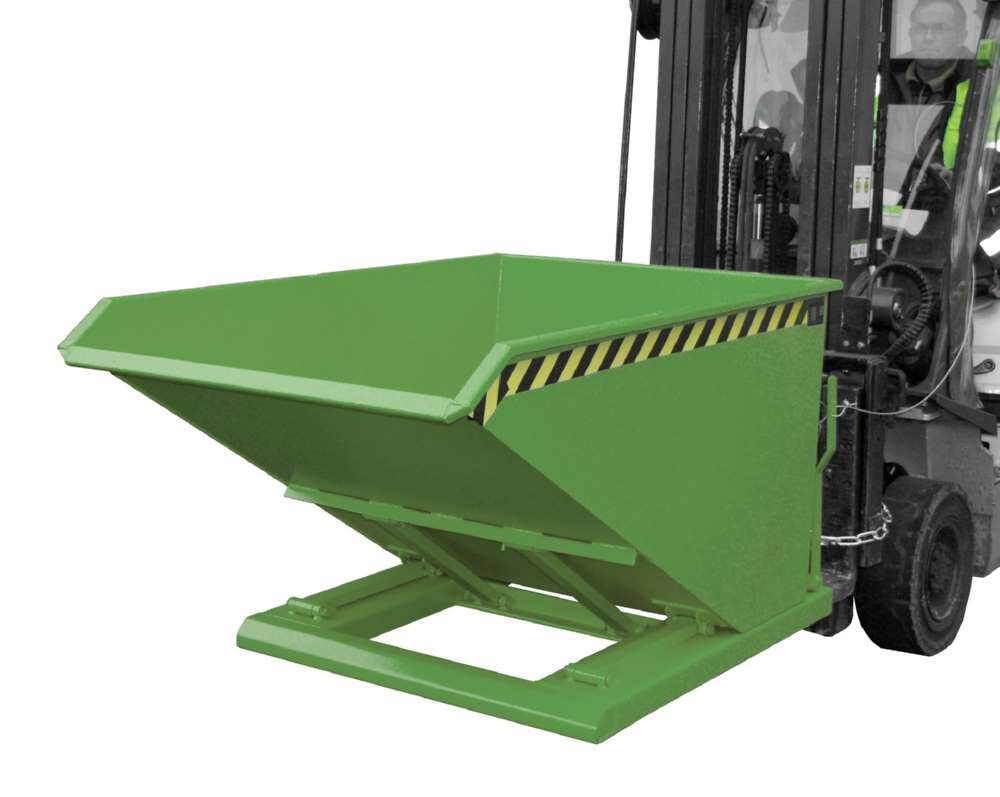 Bauer Kippbehälter NK 75 lackiert in der Farbe Resedagrün Produktbild Bauer Kippbehälter NK 75 lackiert in der Farbe Resedagrün