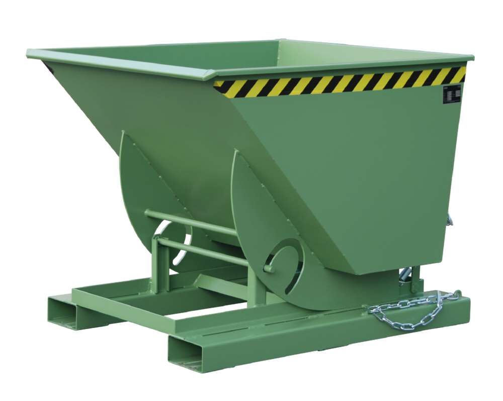 Bauer Kippbehälter mit Abrollmechanismus AK 75 lackiert in der Farbe Resedagrün Produktbild Bauer Kippbehälter mit Abrollmechanismus AK 75 lackiert in der Farbe Resedagrün