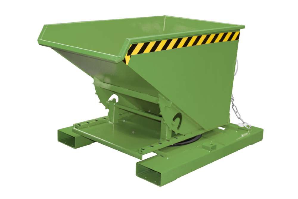 Bauer Kippbehälter 3S 300 lackiert in der Farbe Resedagrün Produktbild Bauer Kippbehälter 3S 300 lackiert in der Farbe Resedagrün