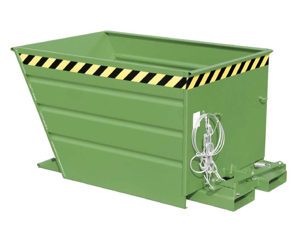 Bauer Kippbehälter VG 900 lackiert in der Farbe Resedagrün Produktbild Bauer Kippbehälter VG 900 lackiert in der Farbe Resedagrün