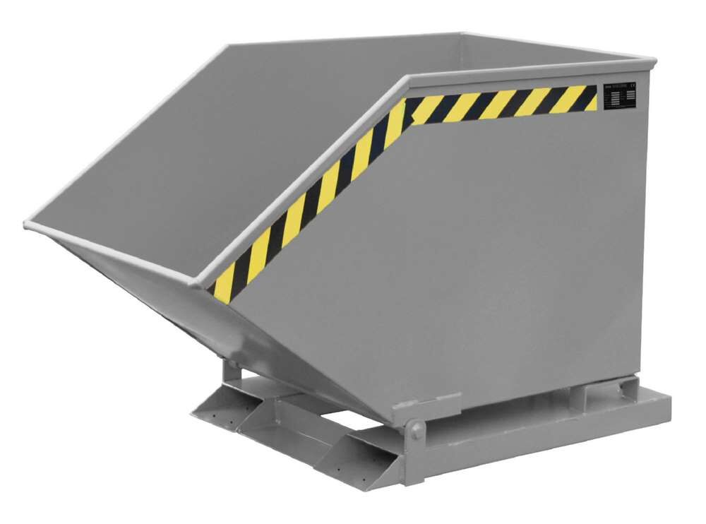 Bauer Kippmulde KK 400 lackiert mausgrau 670 x 1320 x 840 mm Produktbild Bauer Kippmulde KK 400 lackiert mausgrau 670 x 1320 x 840 mm