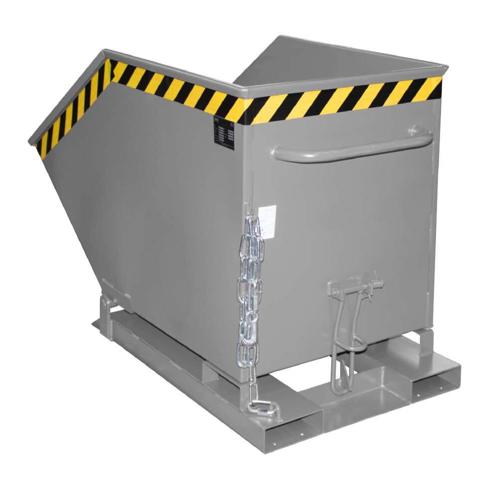 Bauer Kippmulde KK 400 lackiert mausgrau 670 x 1320 x 840 mm Produktbild Bauer Kippmulde KK 400 lackiert mausgrau 670 x 1320 x 840 mm bild 2