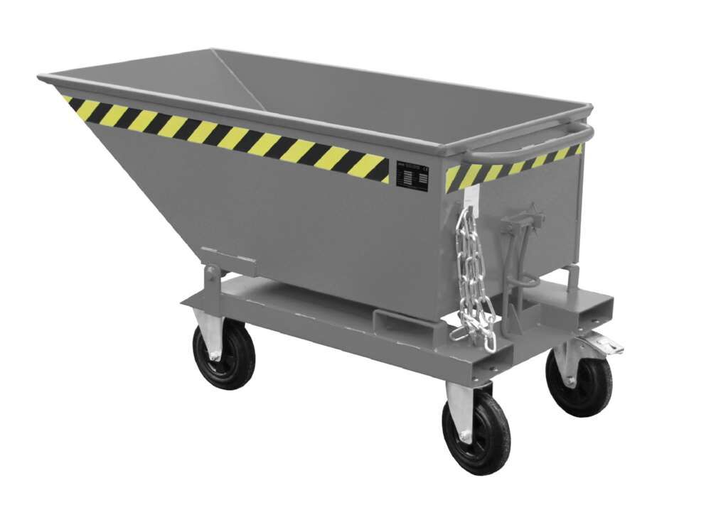 Bauer Kippmulde KN 250 mit niedriger Schüttkante lackiert mausgrau Produktbild Bauer Kippmulde KN 250 mit niedriger Schüttkante lackiert mausgrau bild 2