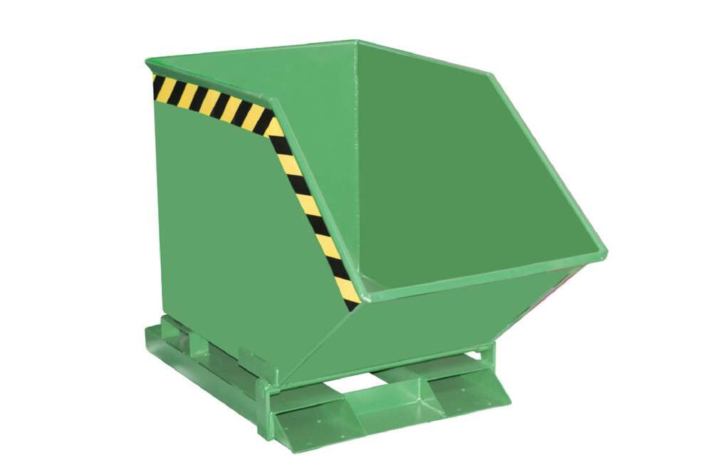 Bauer Kippmulde KK 250 lackiert resedagrün 590 x 1115 x 740 mm Produktbild Bauer Kippmulde KK 250 lackiert resedagrün 590 x 1115 x 740 mm