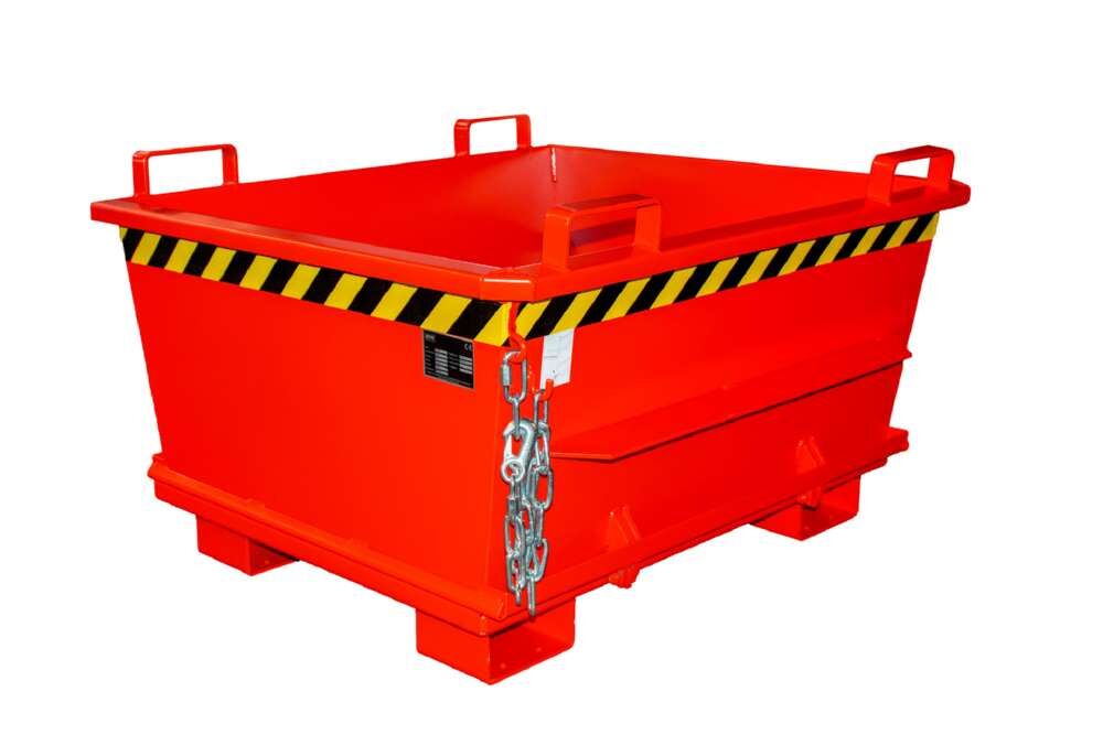 Bauer Klappbodenbehälter BKB 500 lackiert in der Farbe Feuerrot Produktbild Bauer Klappbodenbehälter BKB 500 lackiert in der Farbe Feuerrot bild 2