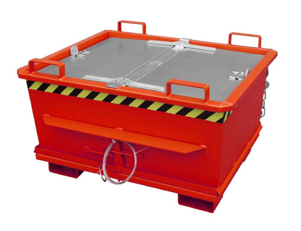 Bauer Klappbodenbehälter BKB 500 lackiert in der Farbe Feuerrot Produktbild Bauer Klappbodenbehälter BKB 500 lackiert in der Farbe Feuerrot bild 3