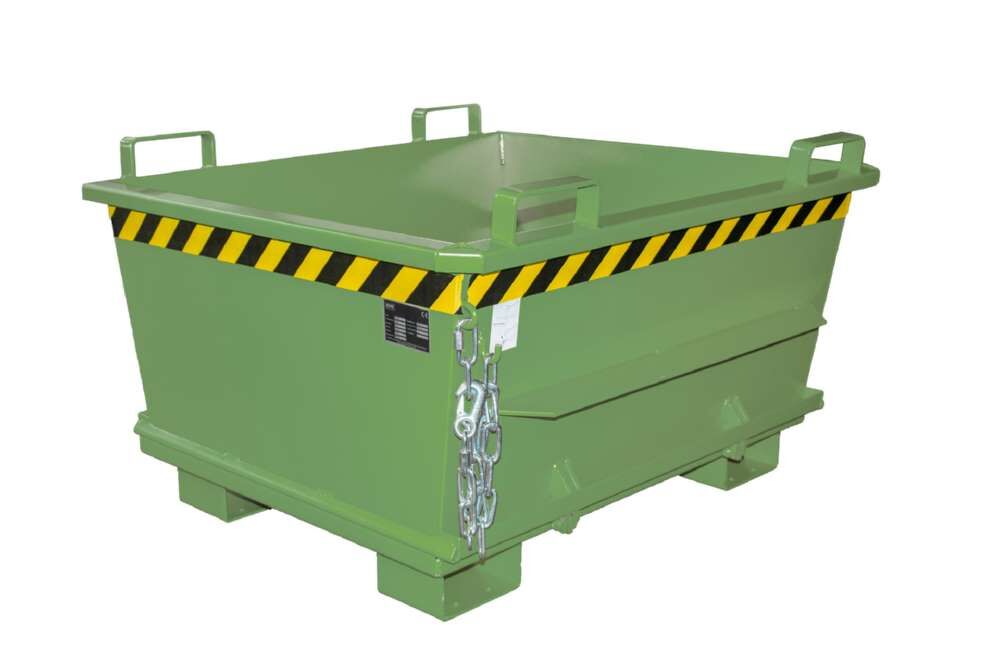 Bauer Klappbodenbehälter BKB 500 lackiert in der Farbe Resedagrün Produktbild Bauer Klappbodenbehälter BKB 500 lackiert in der Farbe Resedagrün bild 2