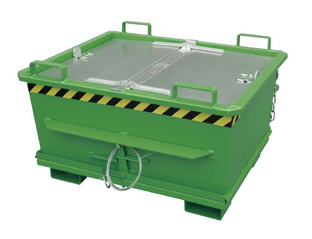 Bauer Klappbodenbehälter BKB 500 lackiert in der Farbe Resedagrün Produktbild Bauer Klappbodenbehälter BKB 500 lackiert in der Farbe Resedagrün bild 3