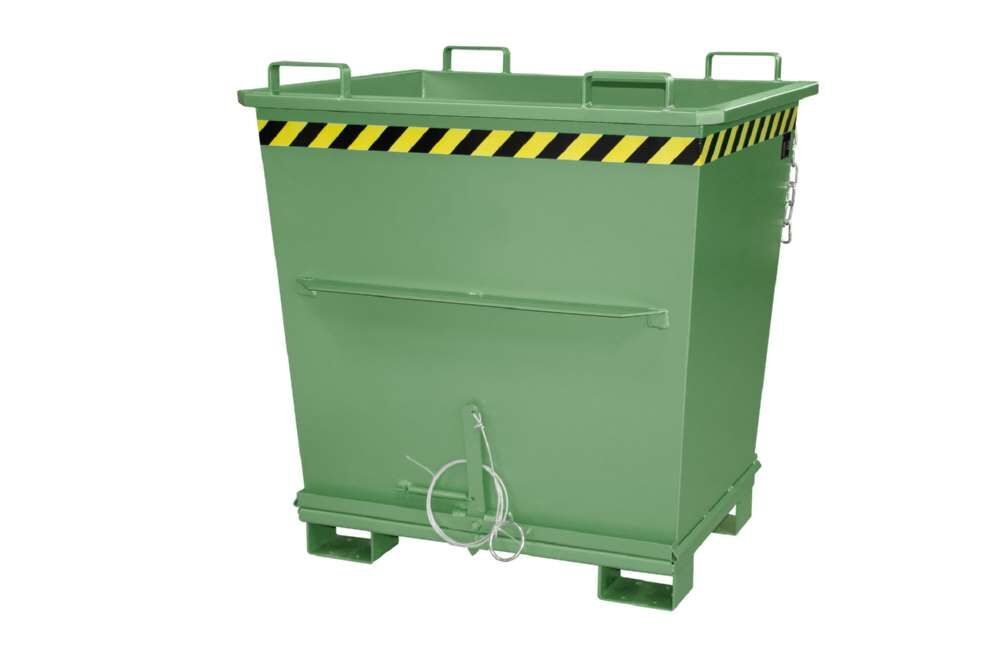Bauer Klappbodenbehälter BKB 1000 lackiert resedagrün 1200 x 1040 x 1270 mm Bauer Klappbodenbehälter BKB 1000 lackiert resedagrün 1200 x 1040 x 1270 mm