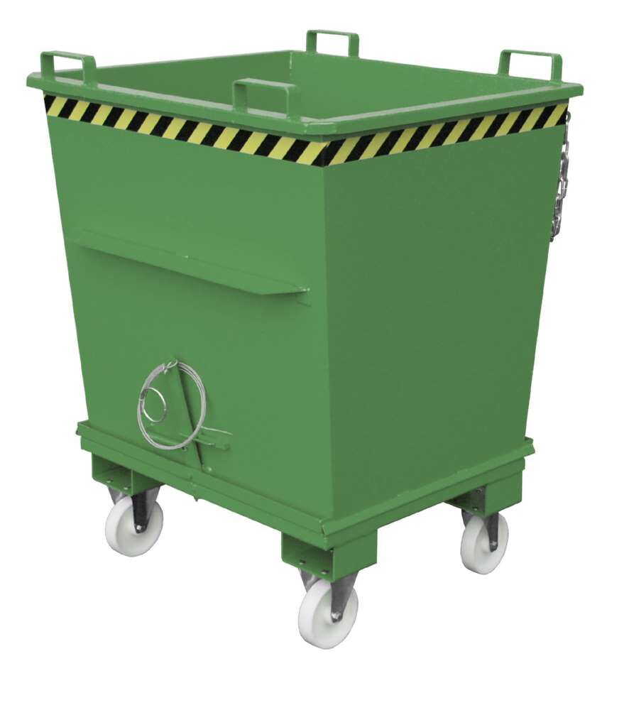 Bauer Klappbodenbehälter BKB 1000 lackiert resedagrün 1200 x 1040 x 1270 mm Bauer Klappbodenbehälter BKB 1000 lackiert resedagrün 1200 x 1040 x 1270 mm