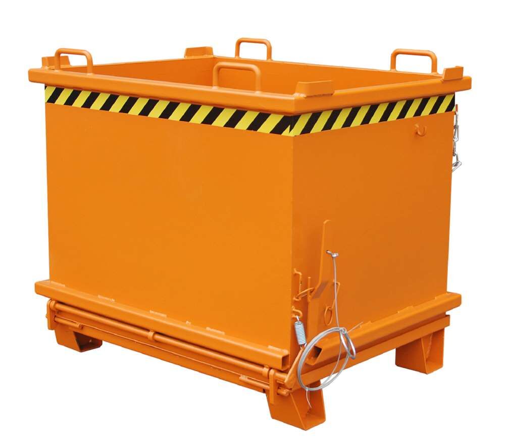 Bauer Klappbodenbehälter SB 1000 lackiert in der Farbe Gelborange Produktbild Bauer Klappbodenbehälter SB 1000 lackiert in der Farbe Gelborange