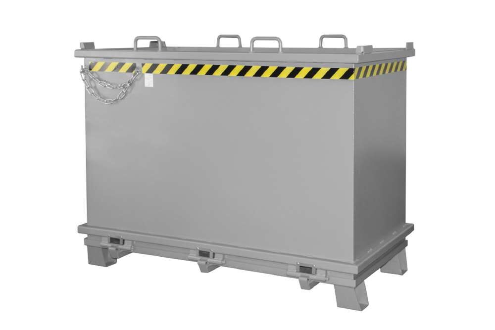 Bauer Klappbodenbehälter SB 2000 lackiert in der Farbe Mausgrau Produktbild Bauer Klappbodenbehälter SB 2000 lackiert in der Farbe Mausgrau