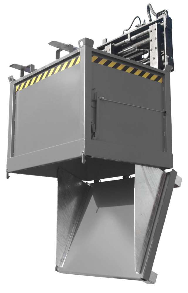 Bauer Klappbodenbehälter FB 1000 lackiert in der Farbe Mausgrau Produktbild Bauer Klappbodenbehälter FB 1000 lackiert in der Farbe Mausgrau bild 4