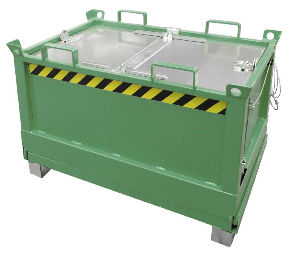 Bauer Klappbodenbehälter FB 500 lackiert in der Farbe Resedagrün Produktbild Bauer Klappbodenbehälter FB 500 lackiert in der Farbe Resedagrün