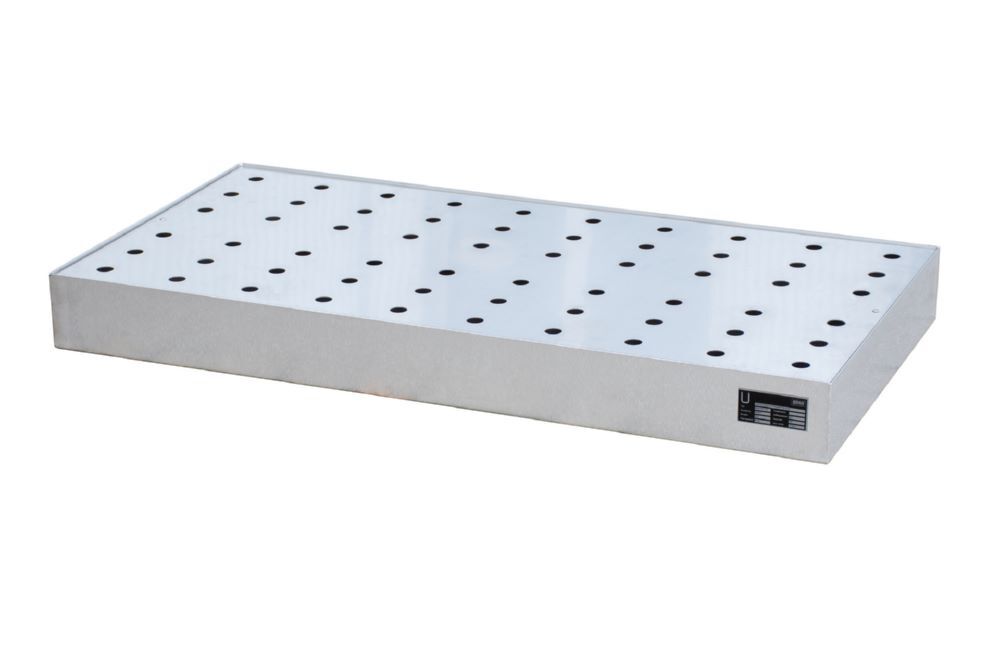 Bauer Südlohn Kleingebindewanne für Paletten KGW-P 3/M V4A Edelstahl Breite 1200 mm Produktbild Bauer Südlohn Kleingebindewanne für Paletten KGW-P 3/M V4A Edelstahl Breite 1200 mm