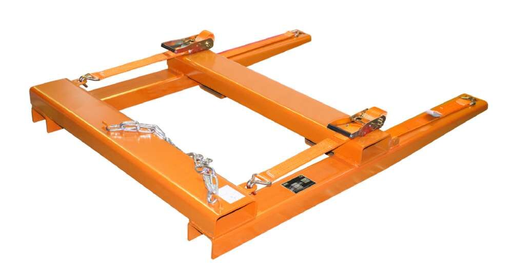 Bauer Langgutseitenlader LSL gelborange mit 2 Spanngurte Produktbild Bauer Langgutseitenlader LSL gelborange mit 2 Spanngurte