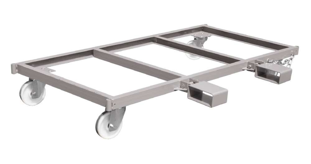 Bauer Langgutseitenwagen LSW 1, 3, lackiert mausgrau Produktbild Bauer Langgutseitenwagen LSW 1, 3, lackiert mausgrau