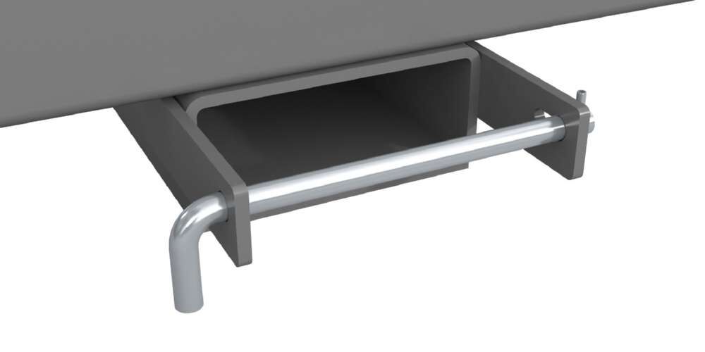 Bauer Langguttraverse LGT 2,5 mausgrau Länge 1390 mm Produktbild Bauer Langguttraverse LGT 2,5 mausgrau Länge 1390 mm bild 2