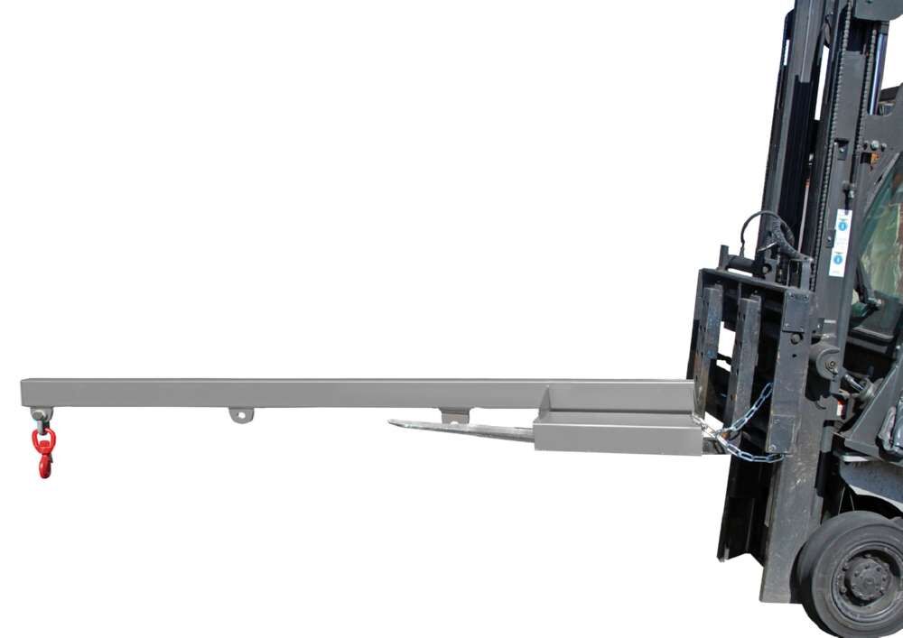 Bauer Lastarm LA 2400-1,0 lackiert mausgrau 1 Wirbellasthaken Produktbild Bauer Lastarm LA 2400-1,0 lackiert mausgrau 1 Wirbellasthaken