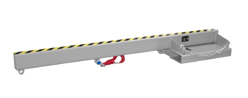 Bauer Lastarm LA 2400-5,0 lackiert mausgrau Länge 2400 mm Produktbild Bauer Lastarm LA 2400-5,0 lackiert mausgrau Länge 2400 mm