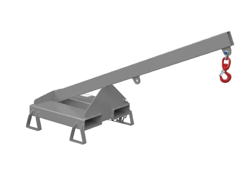 Bauer Lastarm LA 25-1,0 lackiert mausgrau Neigung 25 Grad Produktbild Bauer Lastarm LA 25-1,0 lackiert mausgrau Neigung 25 Grad