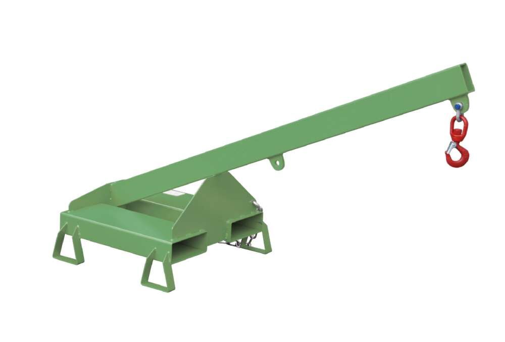 Bauer Lastarm LA 25-1,0 lackiert resedagrün mit Stützfüßen Produktbild Bauer Lastarm LA 25-1,0 lackiert resedagrün mit Stützfüßen