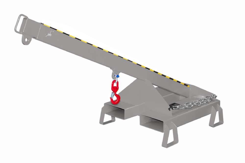 Bauer Lastarm LAT 25-1,0 lackiert mausgrau mit Stützfüßen Produktbild Bauer Lastarm LAT 25-1,0 lackiert mausgrau mit Stützfüßen