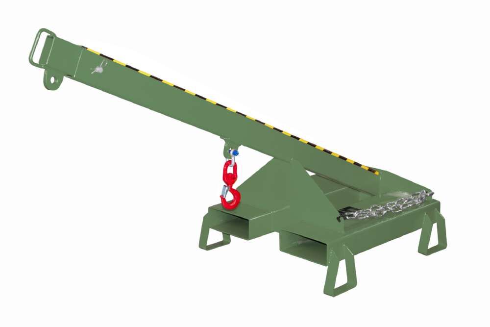 Bauer Lastarm LAT 25-1,0 lackiert resedagrün mit 1 Wirbellasthaken Produktbild Bauer Lastarm LAT 25-1,0 lackiert resedagrün mit 1 Wirbellasthaken