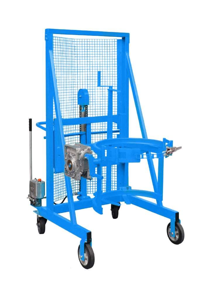 Bauer Liftomat L/M 1300 2 Lenkrollen und 2 Bockrollen lackiert lichtblau Produktbild Bauer Liftomat L/M 1300 2 Lenkrollen und 2 Bockrollen lackiert lichtblau