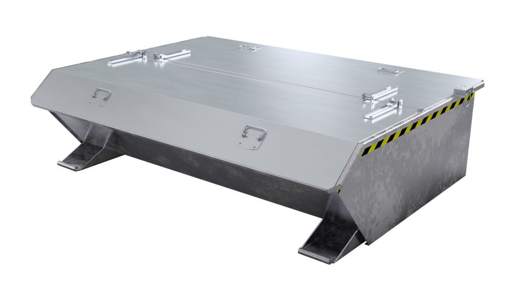 Bauer Mini Kippbehälter feuerverzinkt MGU 610 Produktbild Bauer Mini Kippbehälter feuerverzinkt MGU 610 bild 3