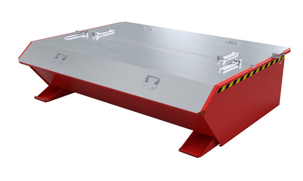 Bauer Mini Kippbehälter lackiert in der Farbe Feuerrot MGU 610 Produktbild Bauer Mini Kippbehälter lackiert in der Farbe Feuerrot MGU 610 bild 3