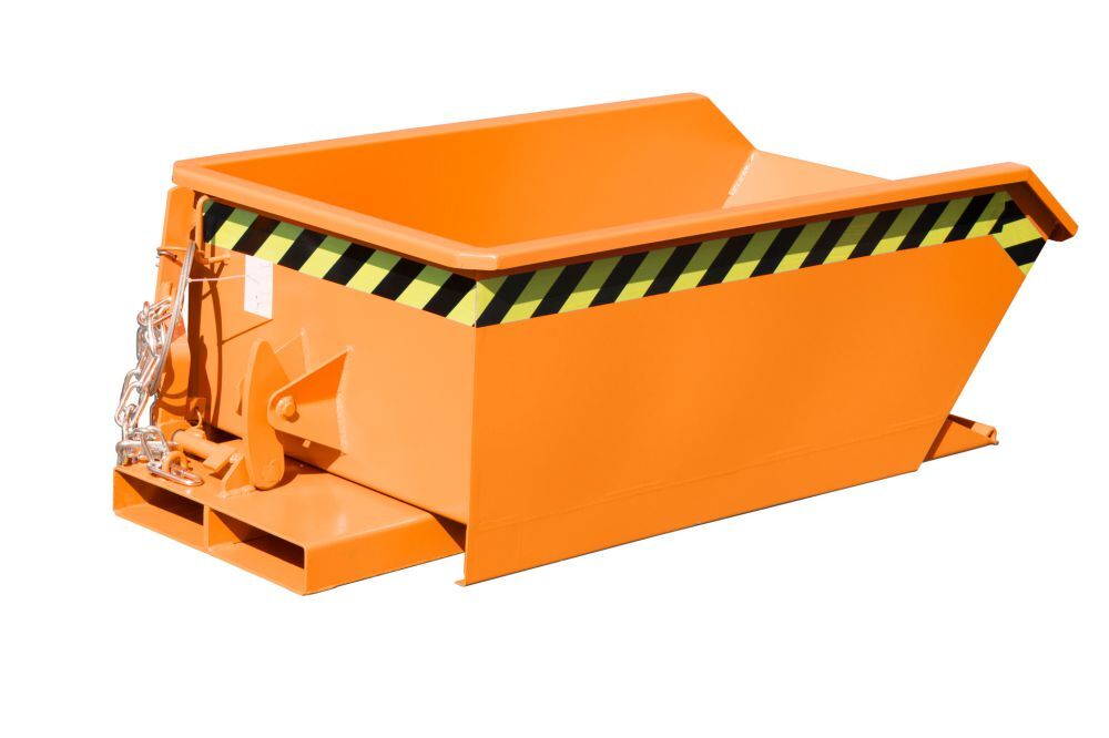 Bauer Mini Kippbehälter lackiert in der Farbe Gelborange MGU 230 Produktbild Bauer Mini Kippbehälter lackiert in der Farbe Gelborange MGU 230