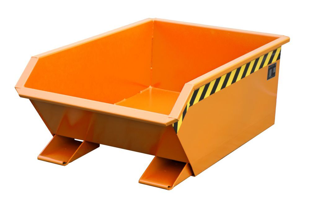 Bauer Mini Kippbehälter lackiert in der Farbe Gelborange MGU 270 Produktbild Bauer Mini Kippbehälter lackiert in der Farbe Gelborange MGU 270