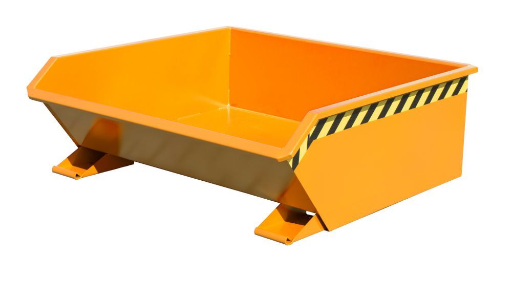 Bauer Mini Kippbehälter lackiert in der Farbe Gelborange MGU 460 Produktbild Bauer Mini Kippbehälter lackiert in der Farbe Gelborange MGU 460