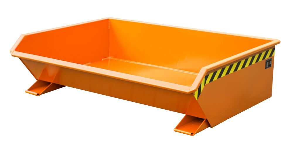 Bauer Mini Kippbehälter lackiert in der Farbe Gelborange MGU 610 Produktbild Bauer Mini Kippbehälter lackiert in der Farbe Gelborange MGU 610