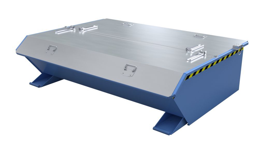 Bauer Mini Kippbehälter lackiert in der Farbe Lichtblau MGU 610 Produktbild Bauer Mini Kippbehälter lackiert in der Farbe Lichtblau MGU 610 bild 2