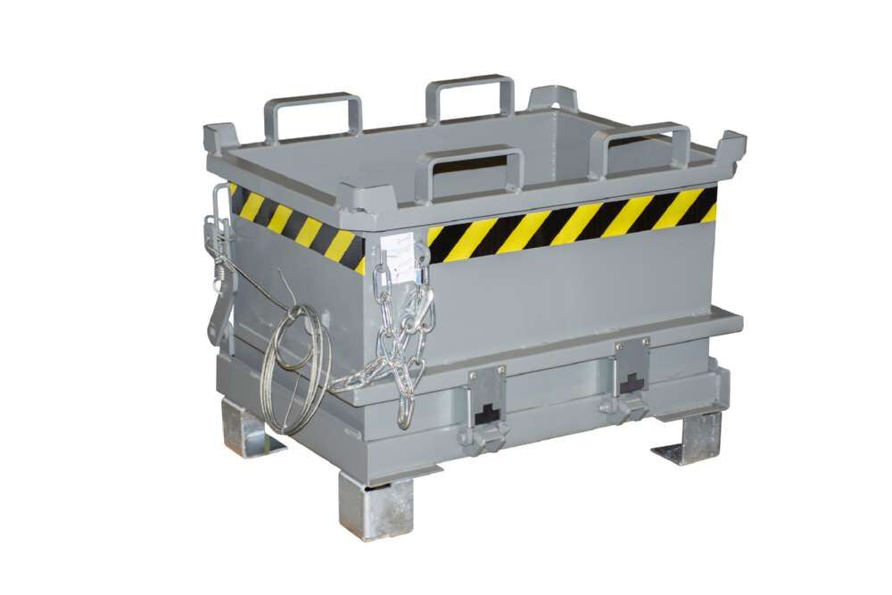 Bauer Mini-Klappbodenbehälter MSB 150 lackiert in der Farbe Mausgrau Produktbild Bauer Mini-Klappbodenbehälter MSB 150 lackiert in der Farbe Mausgrau bild 5