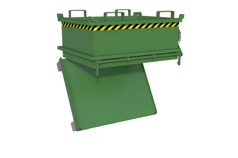 Bauer Mini-Klappbodenbehälter MSB 250 lackiert in der Farbe Resedagrün Produktbild Bauer Mini-Klappbodenbehälter MSB 250 lackiert in der Farbe Resedagrün bild 2