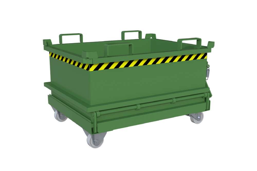 Bauer Mini-Klappbodenbehälter MSB 250 lackiert in der Farbe Resedagrün Produktbild Bauer Mini-Klappbodenbehälter MSB 250 lackiert in der Farbe Resedagrün bild 3