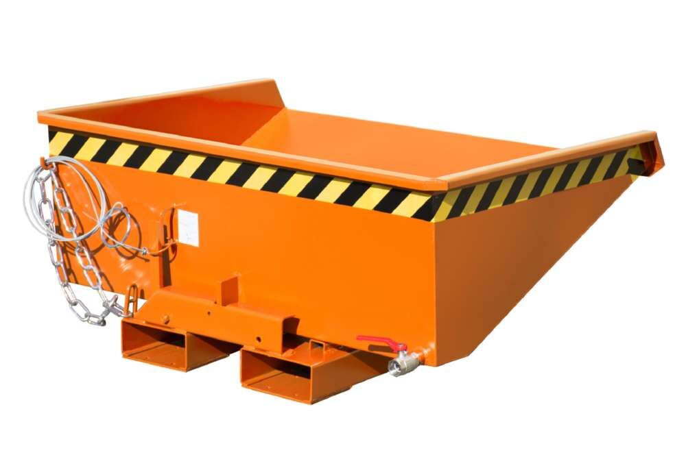 Bauer Mini-Spänebehälter EXPO-E 275 lackiert gelborange 1210 x 960 x 540 mm Produktbild Bauer Mini-Spänebehälter EXPO-E 275 lackiert gelborange 1210 x 960 x 540 mm