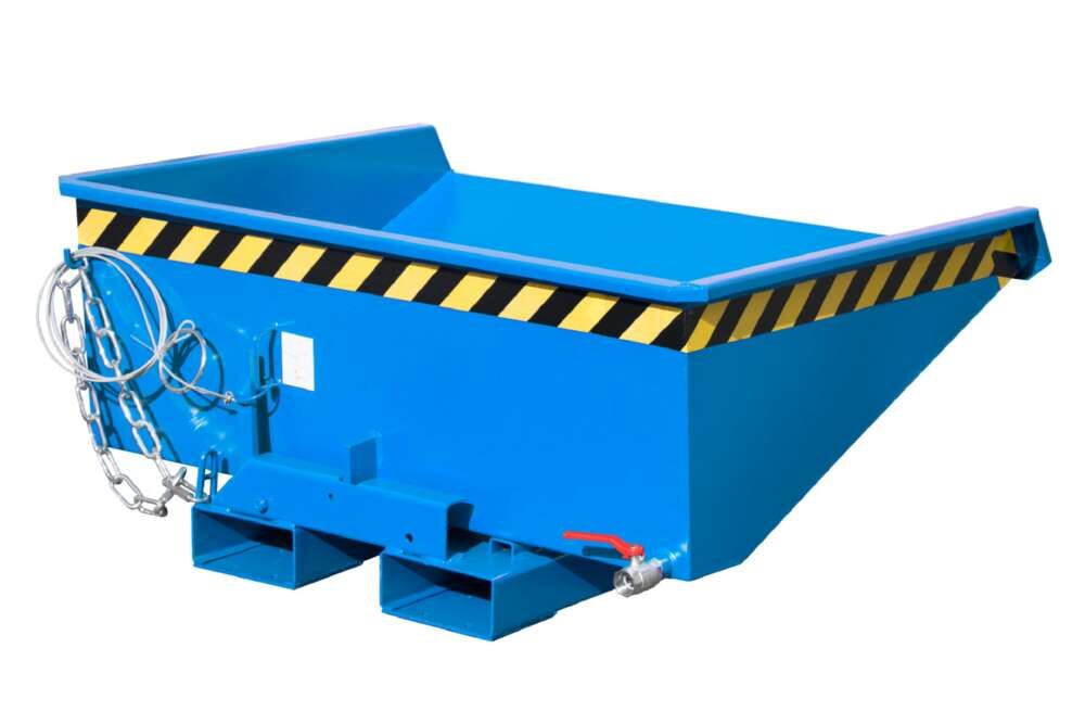 Bauer Mini-Spänebehälter EXPO-E 275 lackiert lichtblau 1210 x 960 x 540 mm Produktbild Bauer Mini-Spänebehälter EXPO-E 275 lackiert lichtblau 1210 x 960 x 540 mm