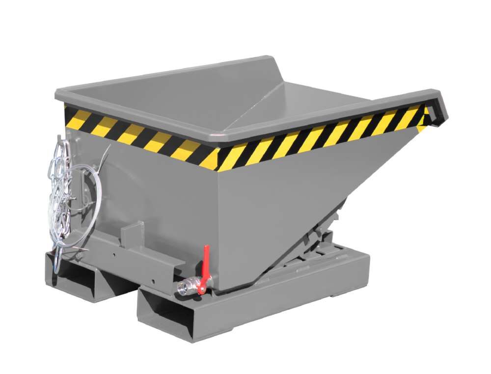 Bauer Mini-Spänebehälter EXPO-E 150 lackiert mausgrau 640 x 960 x 540 mm Produktbild Bauer Mini-Spänebehälter EXPO-E 150 lackiert mausgrau 640 x 960 x 540 mm