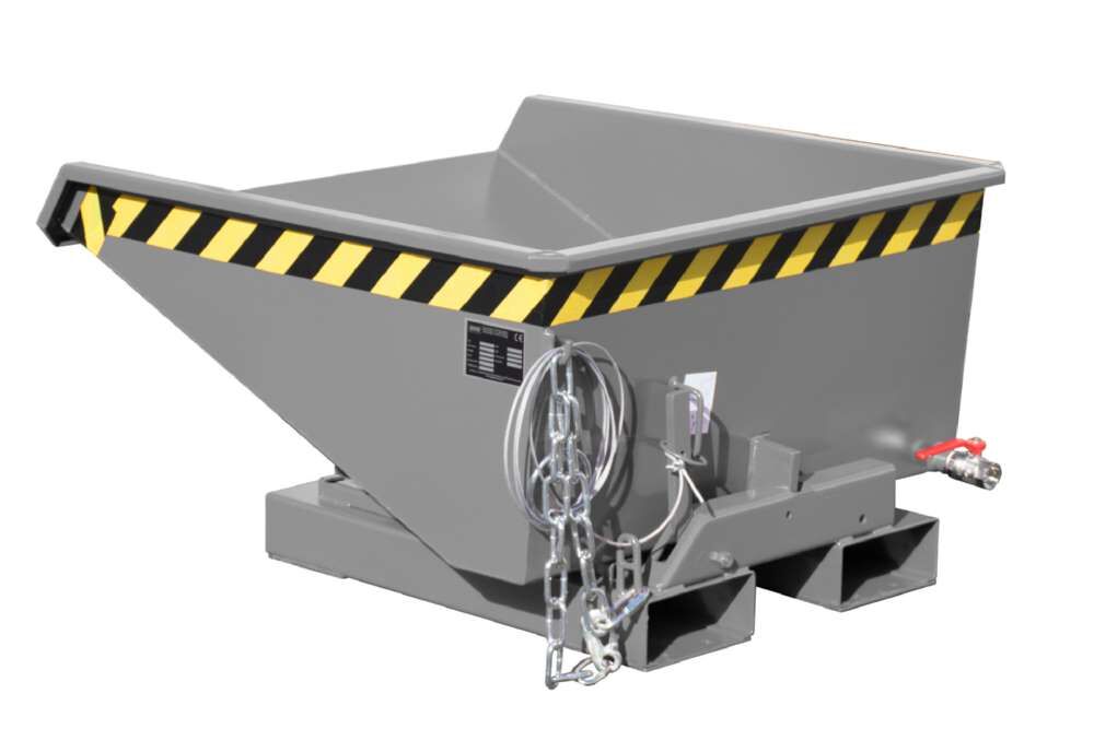 Bauer Mini-Spänebehälter EXPO-E 225 lackiert mausgrau 925 x 960 x 540 mm Produktbild Bauer Mini-Spänebehälter EXPO-E 225 lackiert mausgrau 925 x 960 x 540 mm